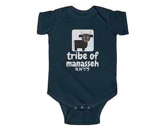 Tribe Of Manasseh Paleo Ancient Bodysuit Biblibal Unicorn Wild Ox Baby Manaseh Hebrew Israelite Gift 100% Cotton Infant Toddler Tee T-shirt