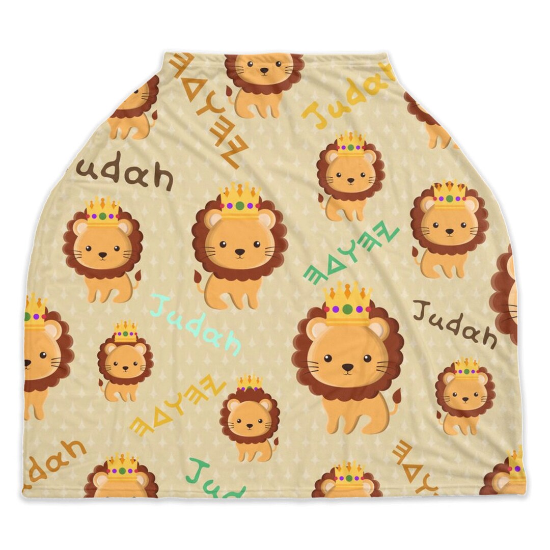 Baby Judah Car Seat Cover Baby Judah Nursing Coverup Tribe of Judah Car