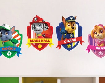Paw Patrol la etiqueta de la Pared Pegatina Vinilo Dormitorio Niños Zuma