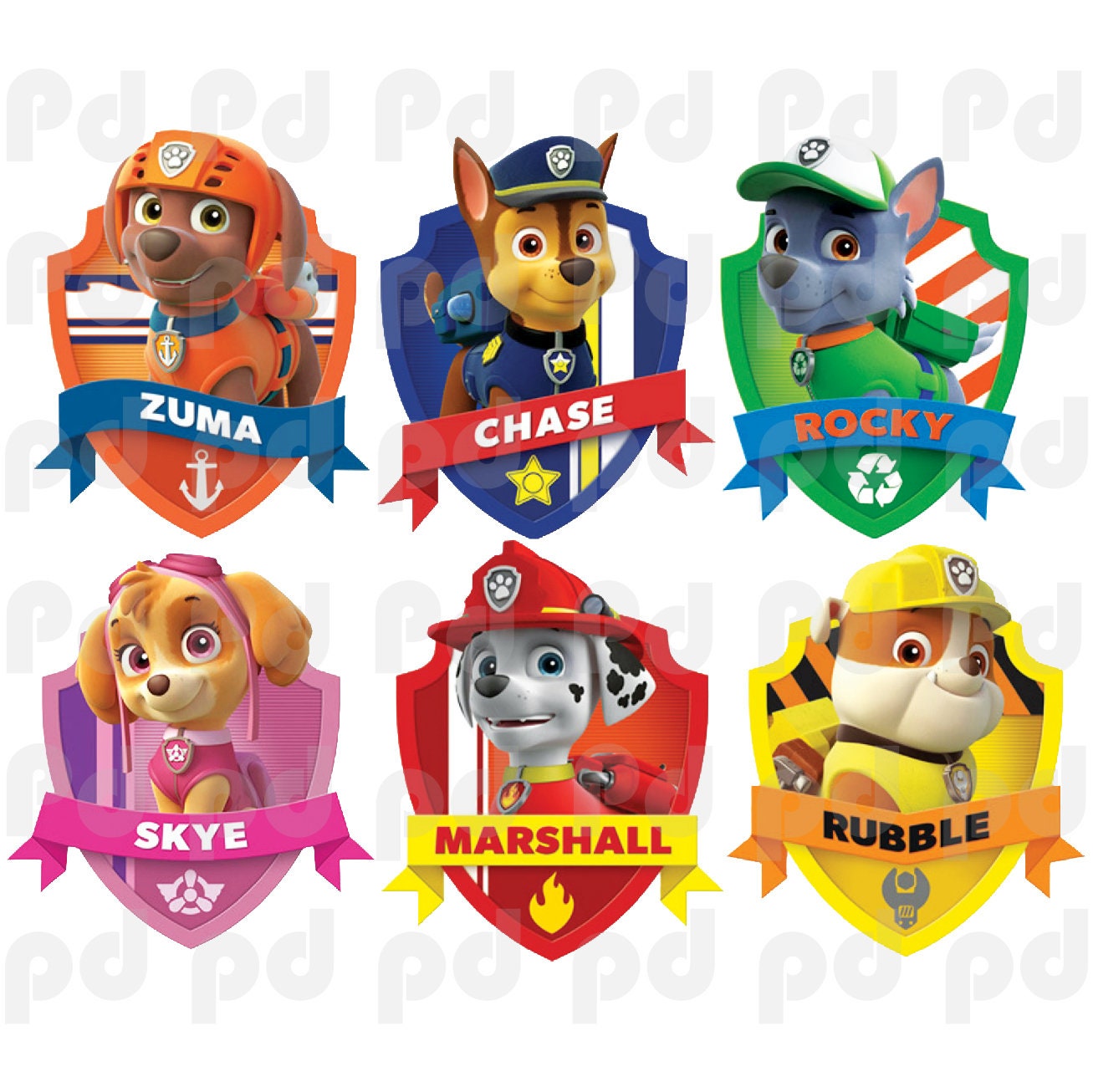 paw patrol design and store set