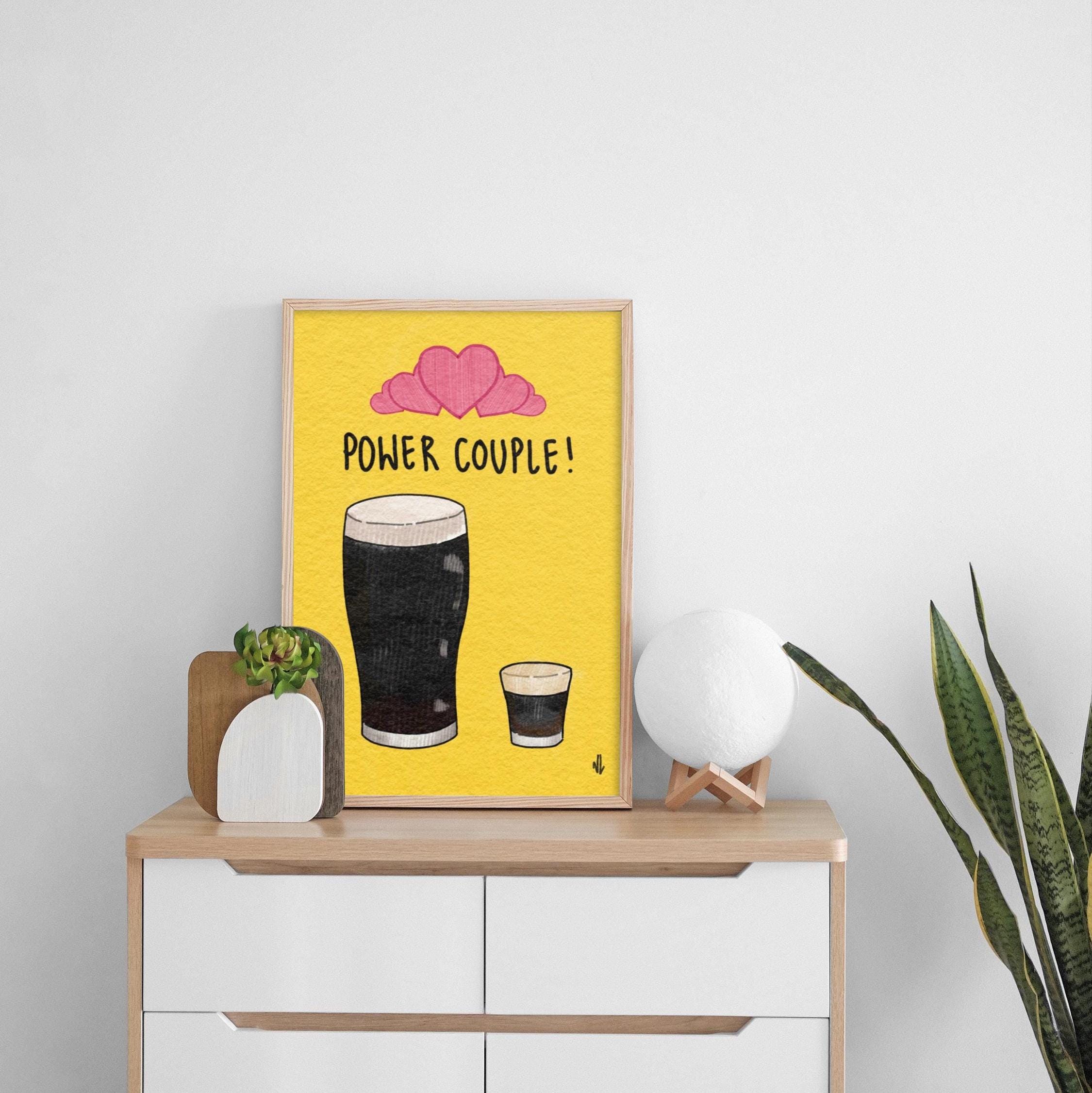 Power Couple, Guinness and Baby Guinness - Print (frame Not Included ...