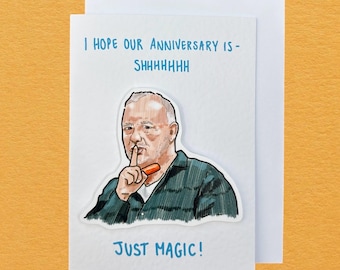 Bob Mortimer | Just Magic | Handcrafted Anniversary Card