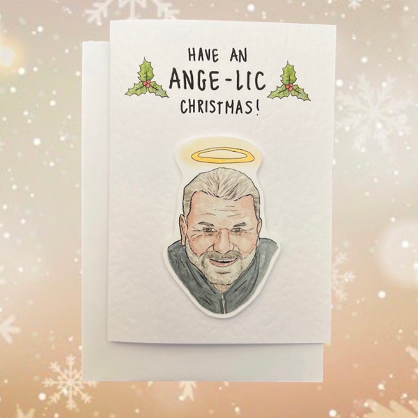 Ange Postecoglu | Ange-lic | Handcrafted Christmas Card