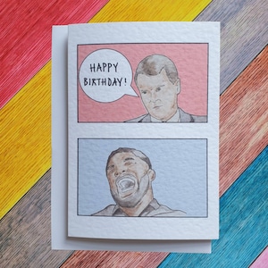 Roy Keane & Micah Richards | Handgefertigte Karte zum Geburtstag