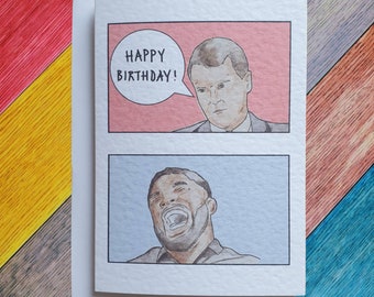 Roy Keane et Micah Richards | Carte d'anniversaire artisanale