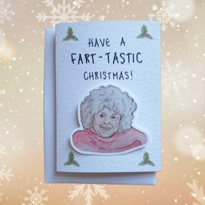 Miriam Margolyes | Handgefertigte Weihnachtskarte