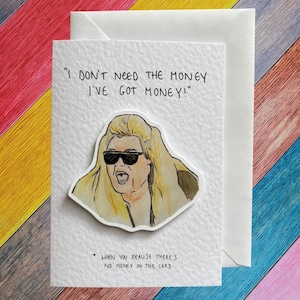 I&#39;ve got money | Gemma Collins | Handcrafted Birthday Card