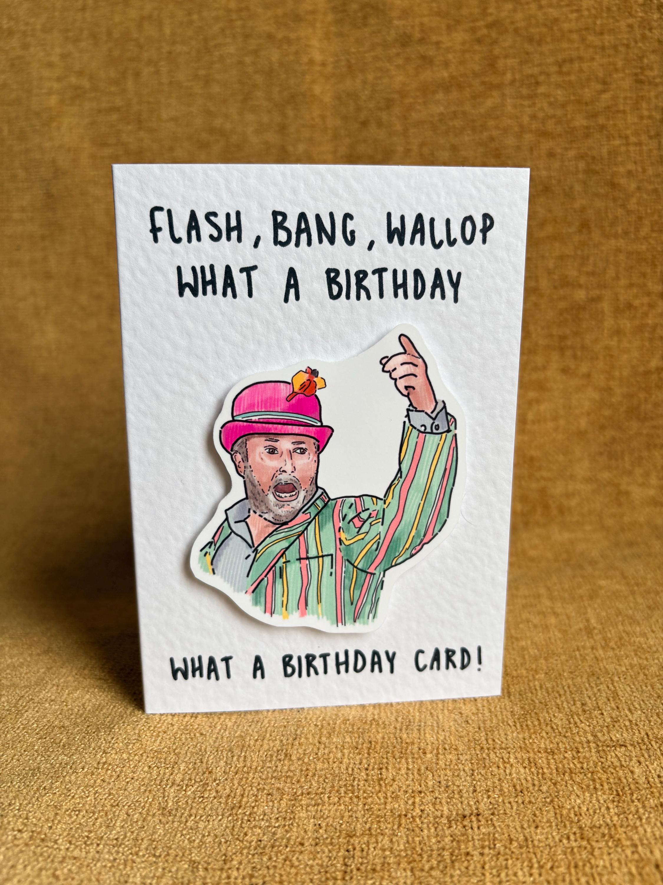 What a Birthday Card | David Mitchell | Handcrafted Birthday Card