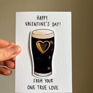 Guinness stout | Handgjort alla hjärtans dag-kort bild 4