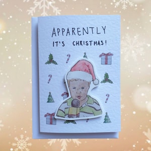 Apparemment Kid | Carte de Noël artisanale
