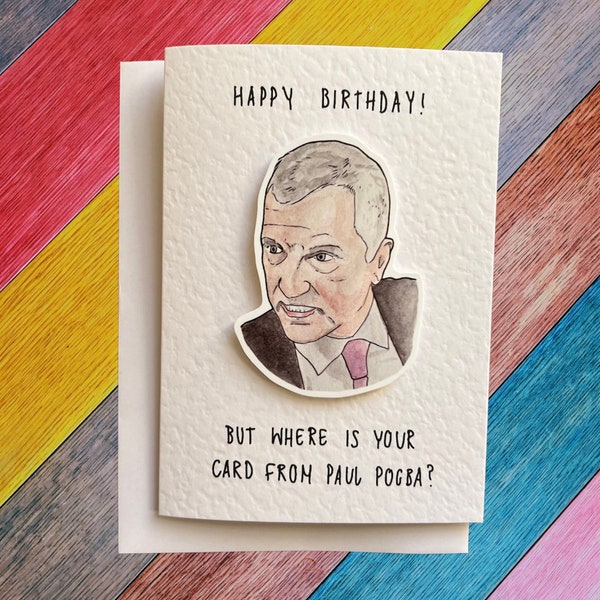 Graeme Souness | Handcrafted Birthday Card