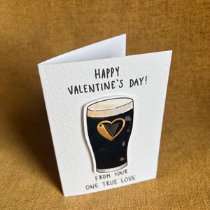 Guinness stout | Handgjort alla hjärtans dag-kort bild 5