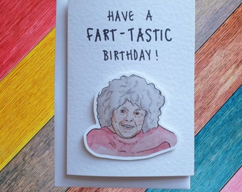 Miriam Margolyes | Handcrafted Birthday Card