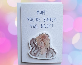 Tina Turner | Handcrafted Mother's Day Card
