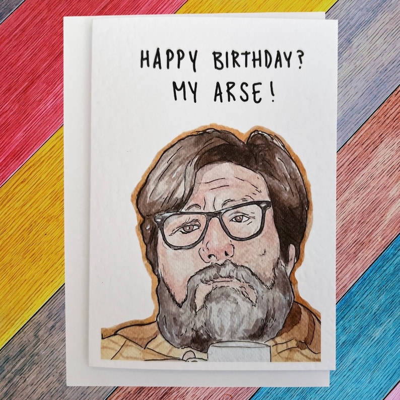 Jim Royle Gammon Jim Royle | Handcrafted Birthday Card - Etsy