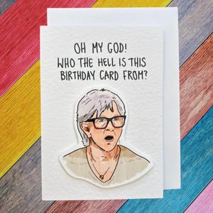 Linda | Wer zum Teufel ??? | Handgefertigte Karte zum Geburtstag