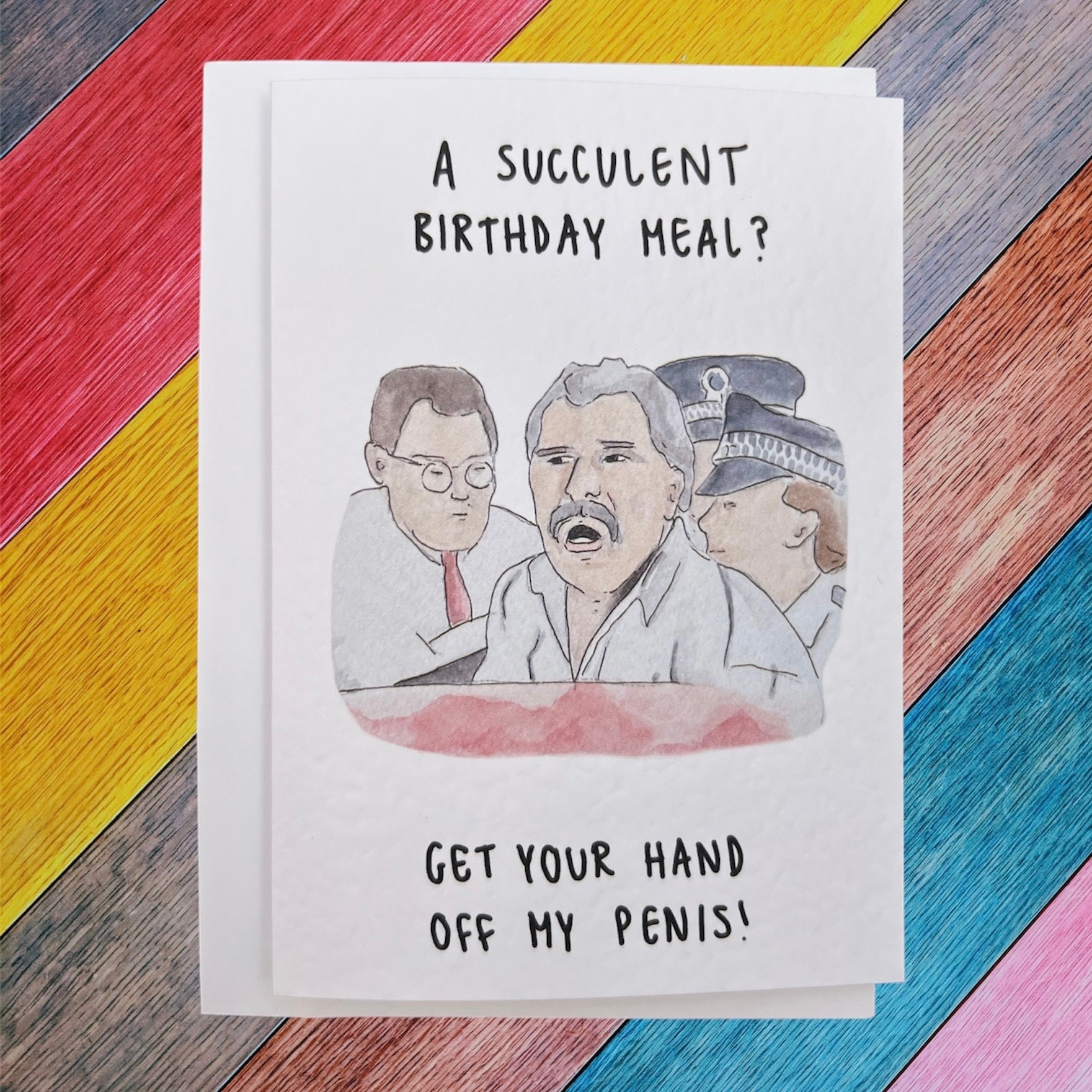 Succulent Chinese (birthday) Meal | Handcrafted Birthday Card - Etsy