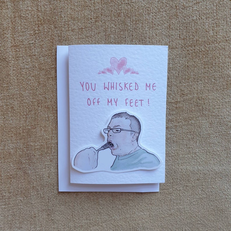 Come Dine With Me Whisk Guy Love Card Etsy UK