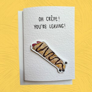 Oh Crêpe tu pars | Carte de départ artisanale