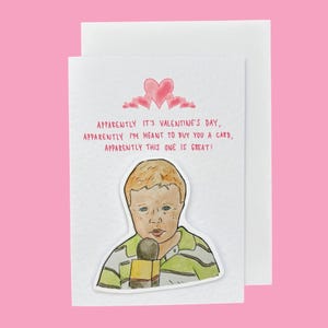 Apparemment Kid | Carte de Saint-Valentin fabriquée à la main