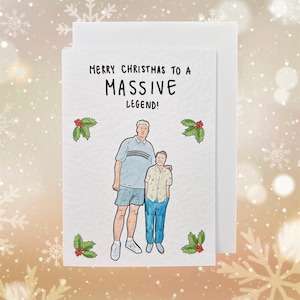 Gary Barlow, le fils massif de Meme | Carte de Noël artisanale