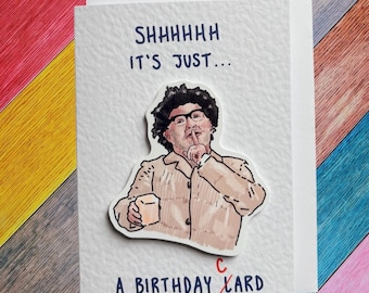 Bob Mortimer | Just Lard | Handcrafted Birthday Card