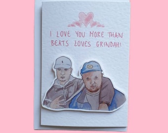 Beats and Grindah | PJDN | Handcrafted Valentine&#39;s card