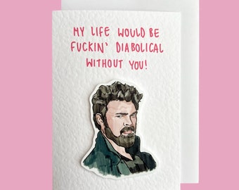 Billy Butcher | Handcrafted Valentines Card