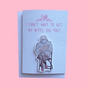 Bernie Sanders Meme | Carte de Saint-Valentin fabriquée à la main