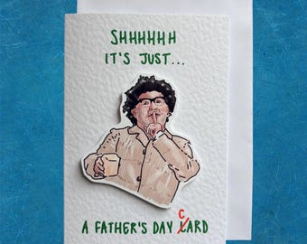 Bob Mortimer / Just Lard / Tarjeta artesanal para el Día del Padre