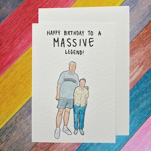 Gary Barlow, le fils massif de Meme | Carte d'anniversaire fabriquée à la main