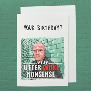 Sean Dyche | Meme absurde éveillé total | Carte d'anniversaire fabriquée à la main