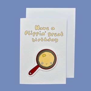 Flippin’ great birthday | pancake | Handcrafted Birthday Card