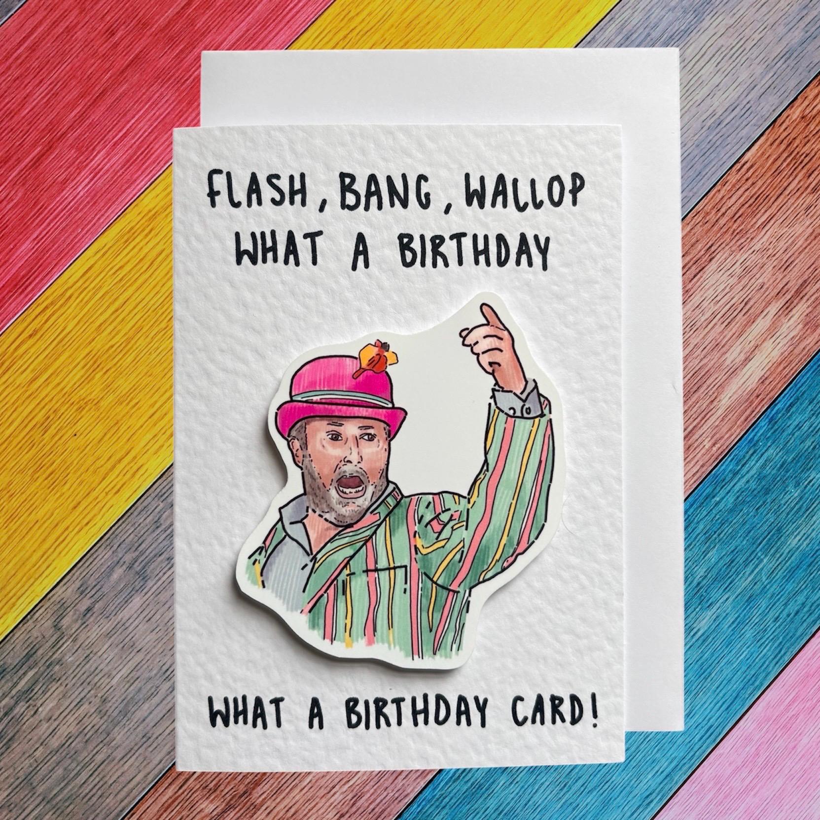 What a Birthday Card | David Mitchell | Handcrafted Birthday Card