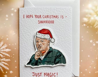 Bob Mortimer | Just Magic | Handcrafted Christmas Card