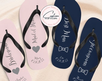 Groomsmen Flip Flops - Etsy