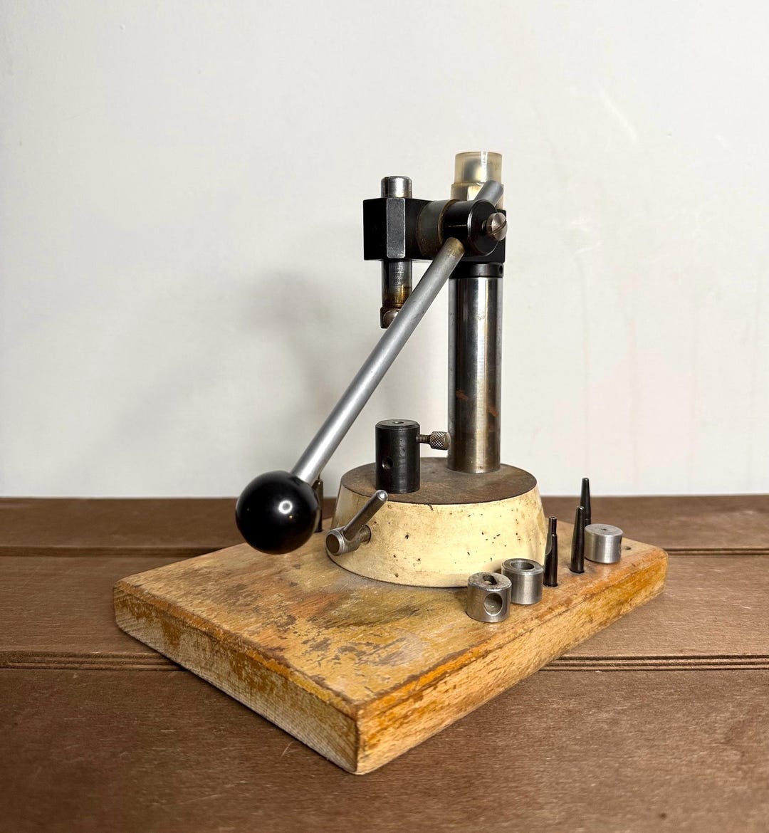 Vintage Clavulus / Nietenpresse aus der Optiker-Werkstatt – Made in ...