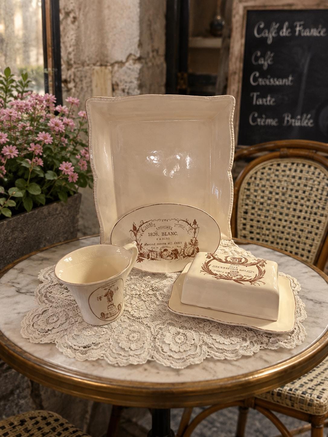 フランス Alain Chapel アラン・シャペル ニデルヴィレ 2枚セット Niderviller France - Etsy