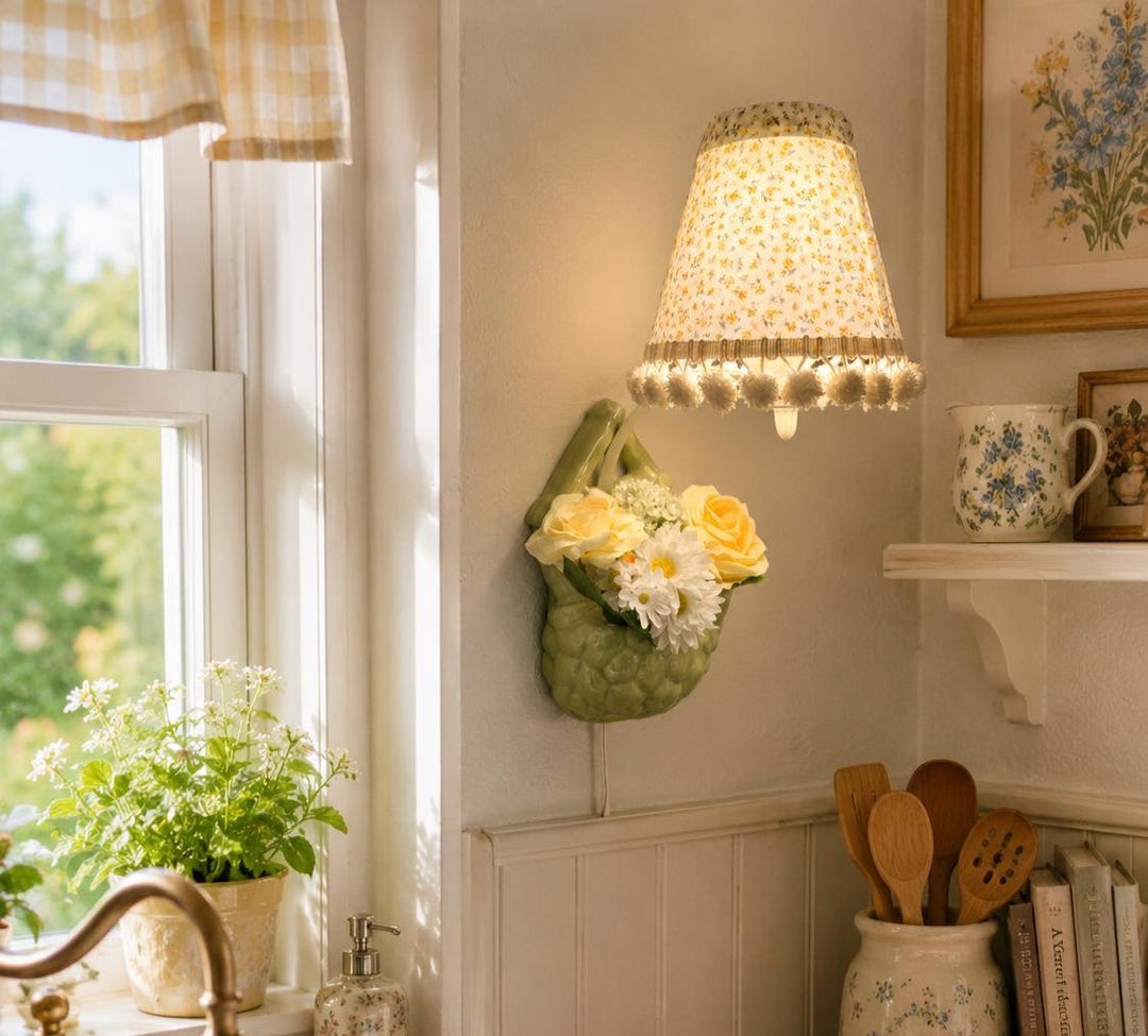 1950's Wall Pocket Sconce Light