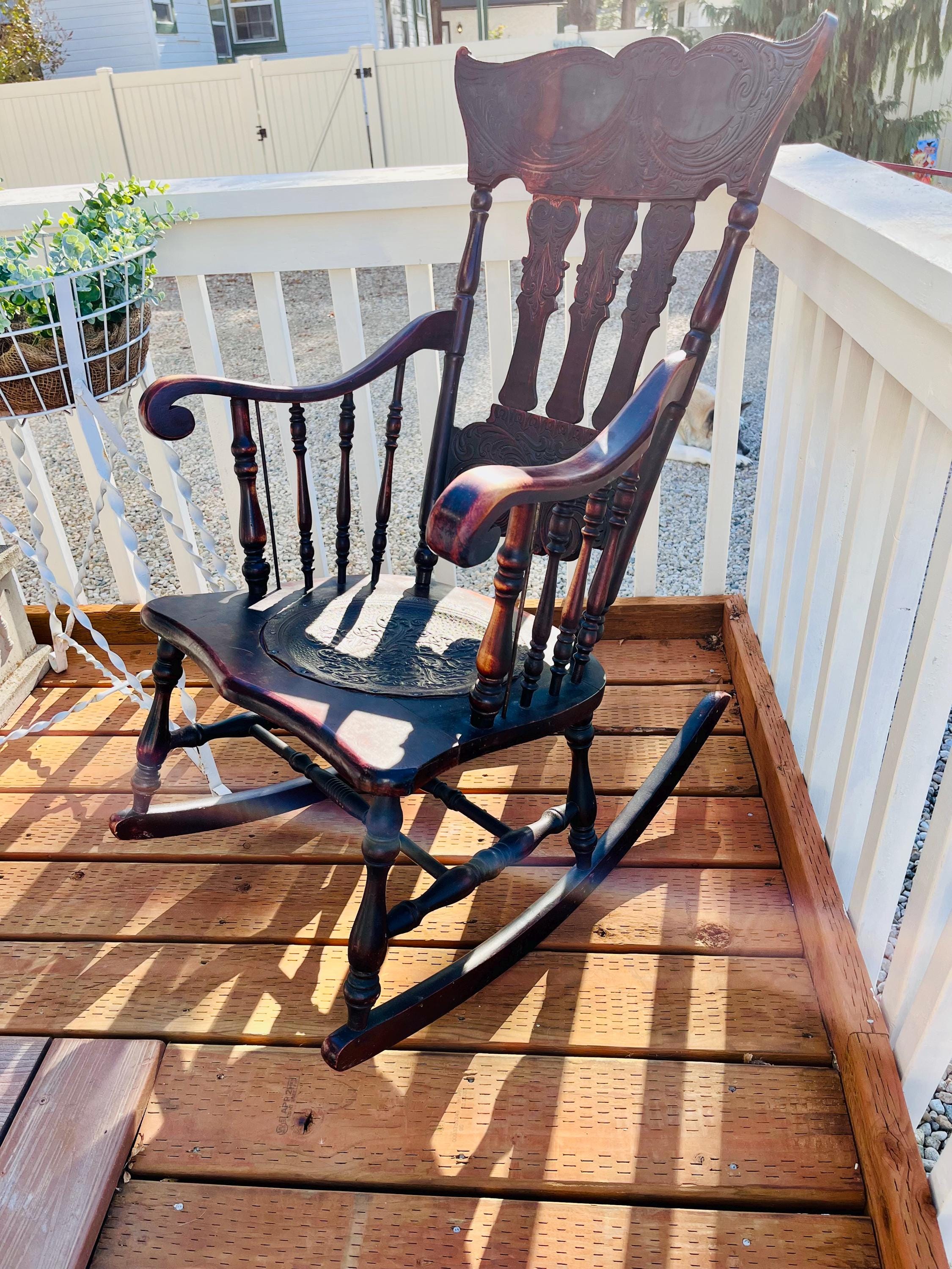 vintage ロッキングチェアー leather シート vintage ロッキングチェアー leather シート vintage ロッキング