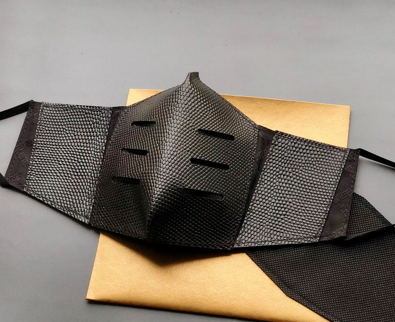 Leather Face Mask Leather Masks Men's Face Masks Filter Etsy