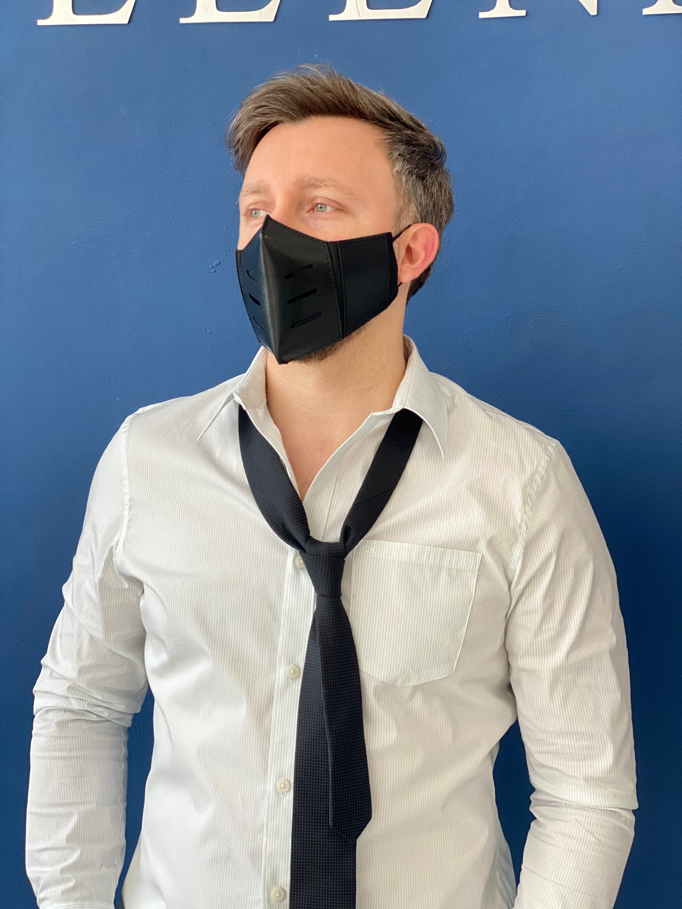 Men's Face Masks . Adult Fashionable Face Mask .leather Etsy