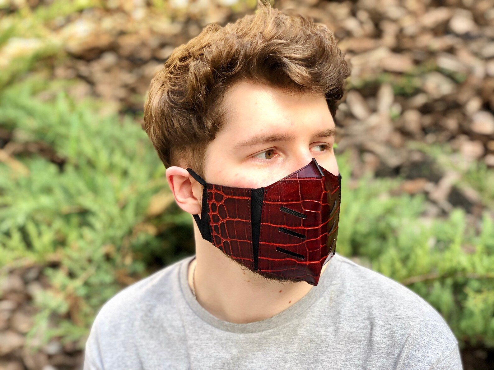 Leather Mask Leather Face Mask Men's Face Masks Adult Face Etsy