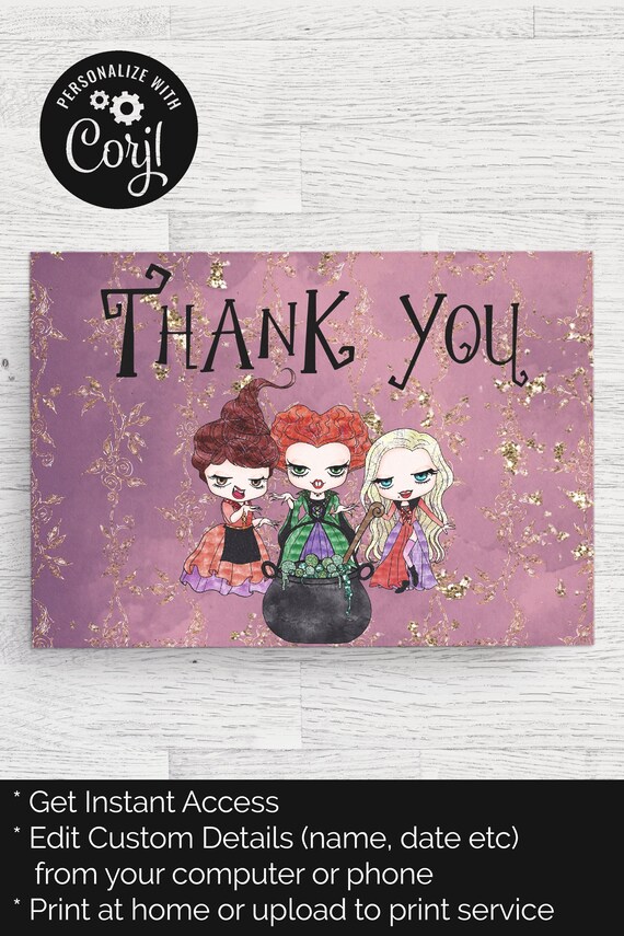 hocus pocus baby shower invitations