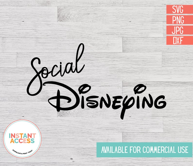 Download Social Disneying SVG Instant Download Walt Disney World ...