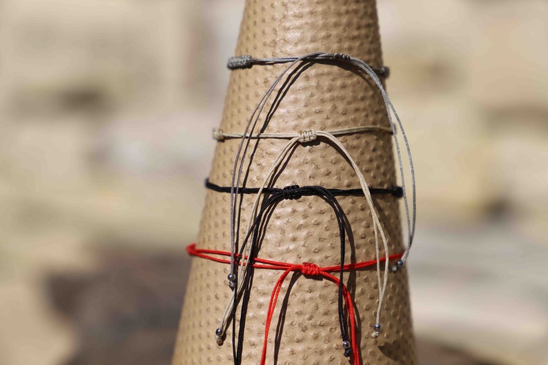 Pulsera deslizante de perlas de agua dulce trenzadas imagen 7