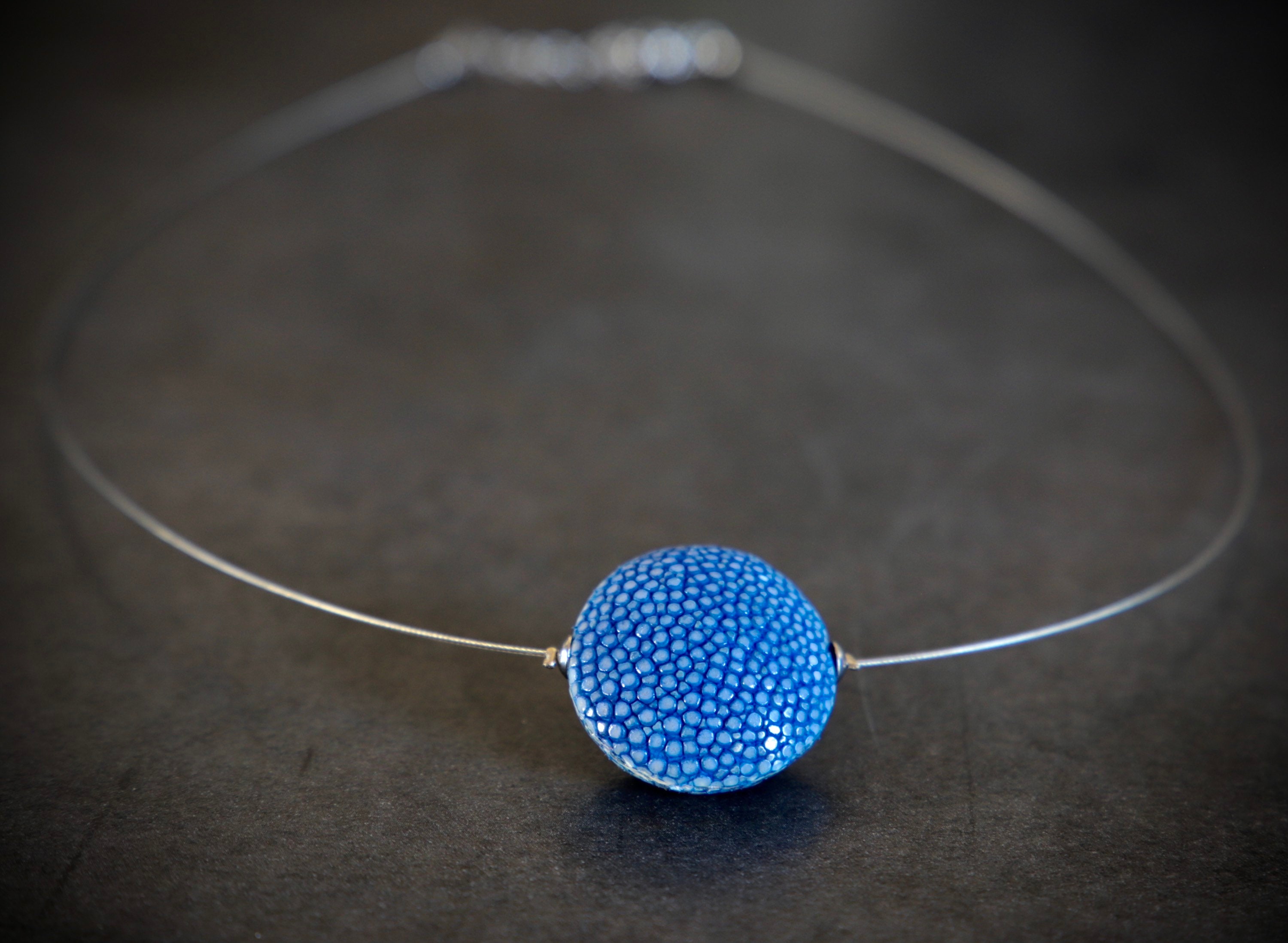 Collana Girocollo In Argento Rodiato con Perle Akoya e Acquamarina | Gioielleria Colombo Cadorago