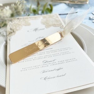 20 stuks gouden gespiegelde plaatskaartjes, luxe bruiloft naamkaartjes, laserstraal namen, bruiloft decor tafel, acryl naam plaatskaartjes, naamkaartjes