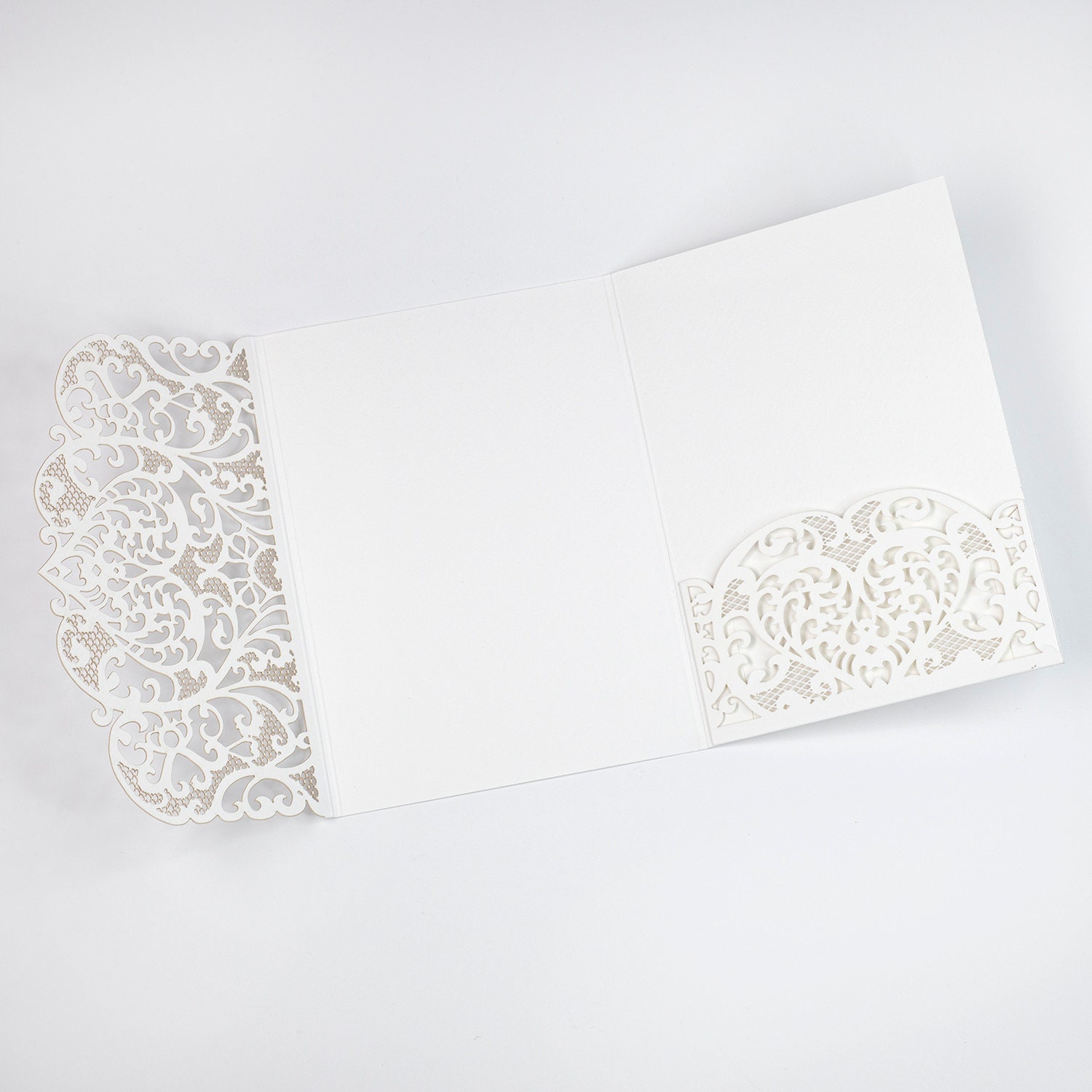 Ivory Laser Cut Satin Lantana main image 1