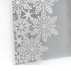Winter Wonderland Silver Metallic Invitation Covers Laser Cut Snowflakes Wedding Cover, Winter Birthday, Sweet 16 Covers ONLY image 9
